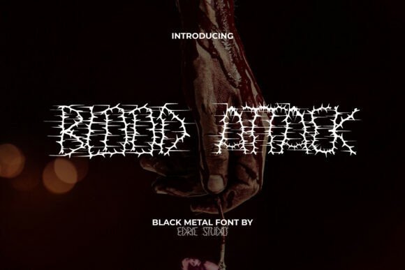 Bloodattack: Unleashing the Heavy Metal Typeface for Edgy Designs