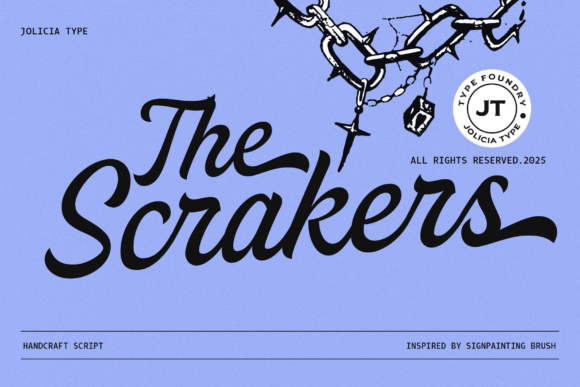 Scrakers: A Bold Script for Authentic Branding